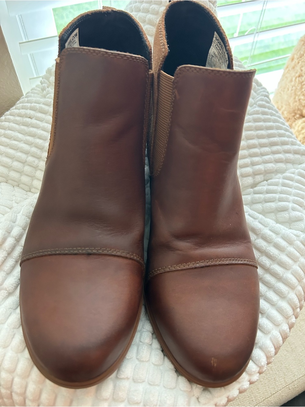 Sorel Women's Brown Leather Ankle Booties